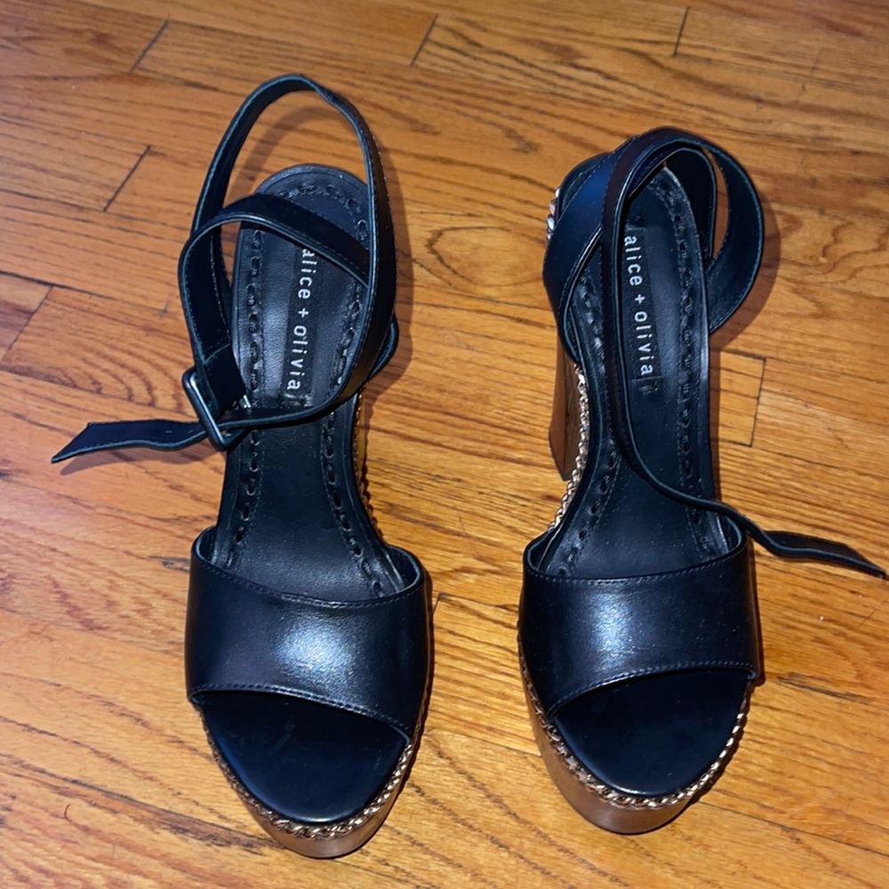 (SOLD) Alice & Olivia platform sandals - Picture 1 of 4